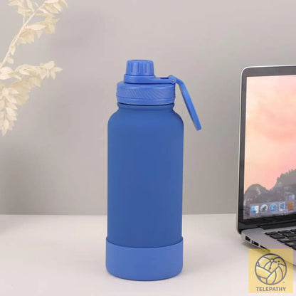 Telepathy Customizable Water Bottle With Magnetic Phone Holder 1000Ml / Ocean Blue Drinkware