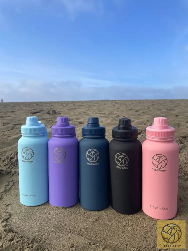 Telepathy Customizable Water Bottle With Magnetic Phone Holder Drinkware